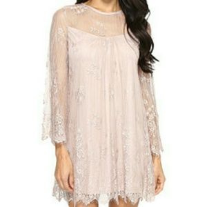Brigitte Bailey Gisselle Long Sleeve Lace Dress
